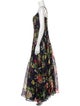 Oscar de la Renta Silk Long Dress