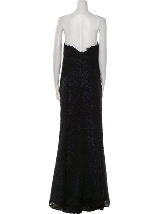 Oscar de la Renta Silk Long Dress
