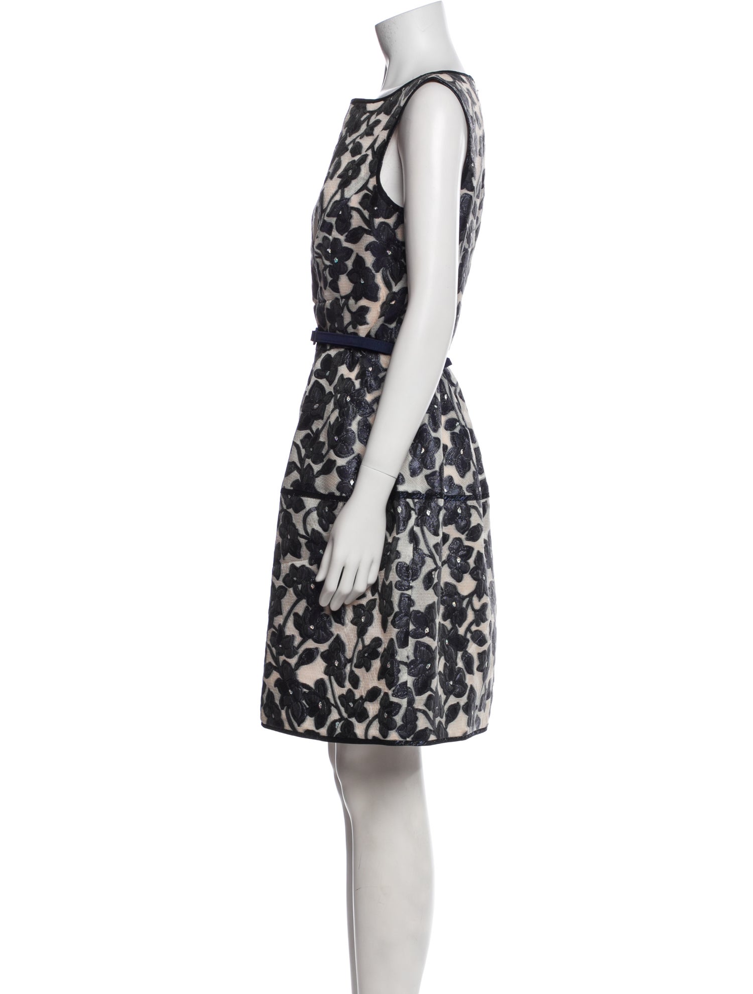 Oscar de la Renta Printed Knee-Length Dress