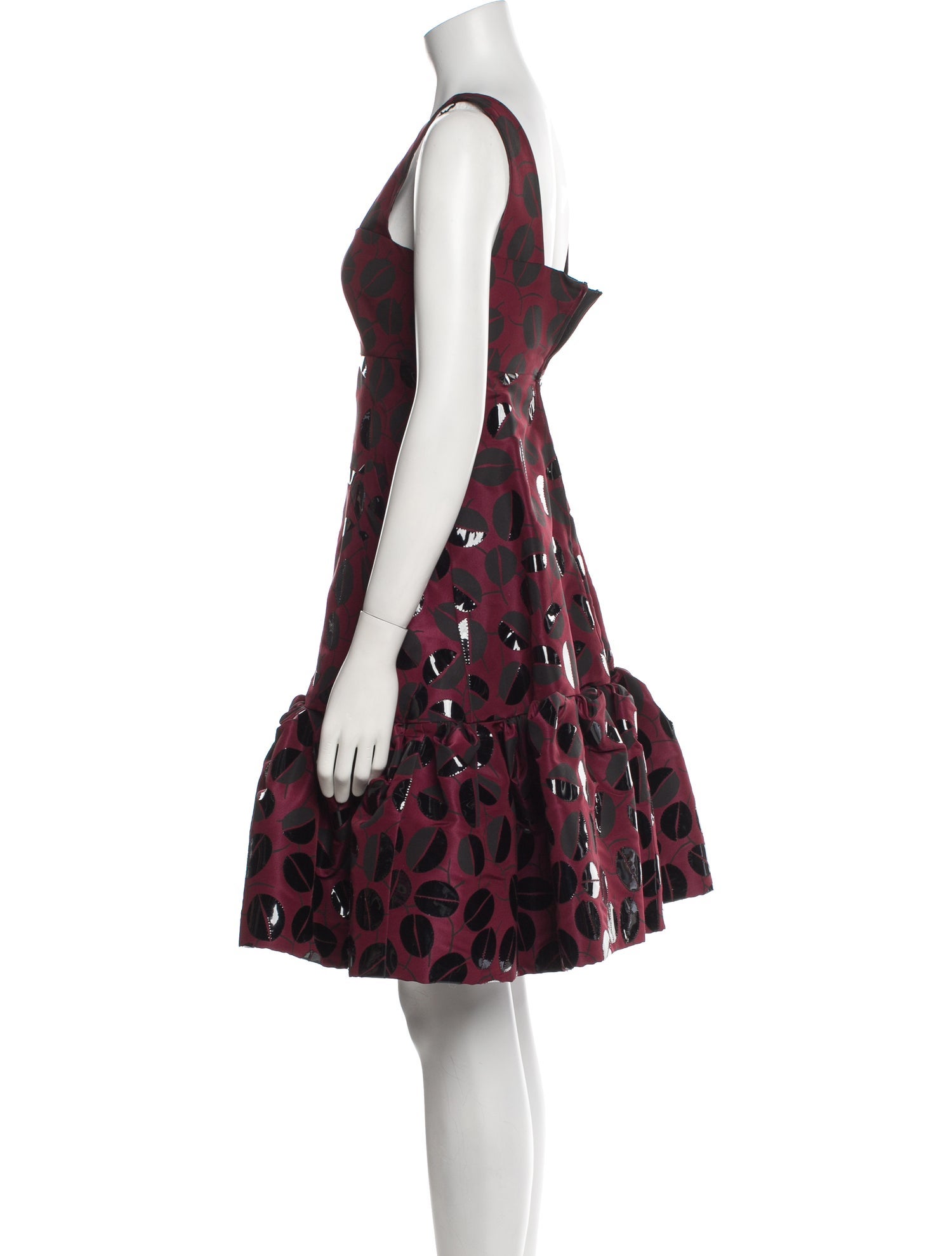 Oscar de la Renta Printed Knee-Length Dress