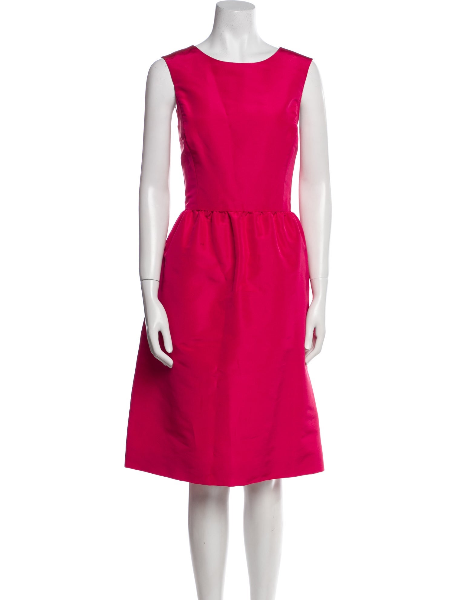 Oscar de la Renta Silk Knee-Length Dress