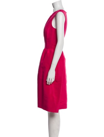Oscar de la Renta Silk Knee-Length Dress