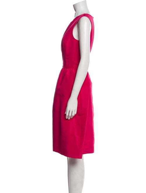 Oscar de la Renta Silk Knee-Length Dress