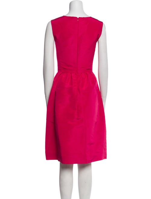 Oscar de la Renta Silk Knee-Length Dress