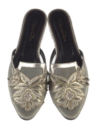 Oscar de la Renta Mesh Mules