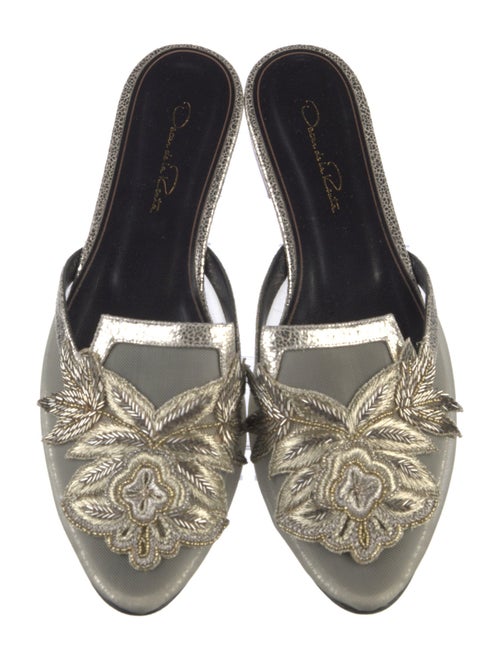 Oscar de la Renta Mesh Mules