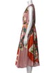 Oscar de la Renta Printed Long Dress
