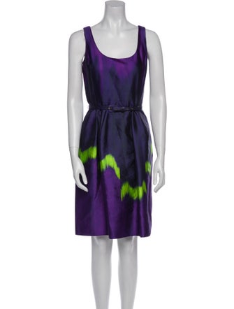 Oscar de la Renta Silk Mini Dress