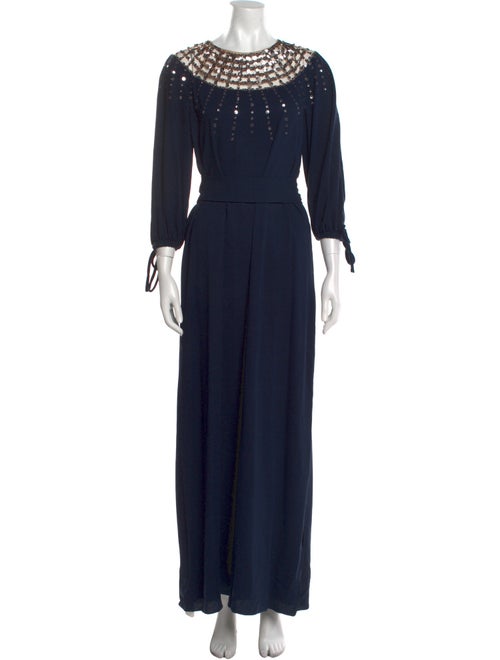 Oscar de la Renta Silk Long Dress
