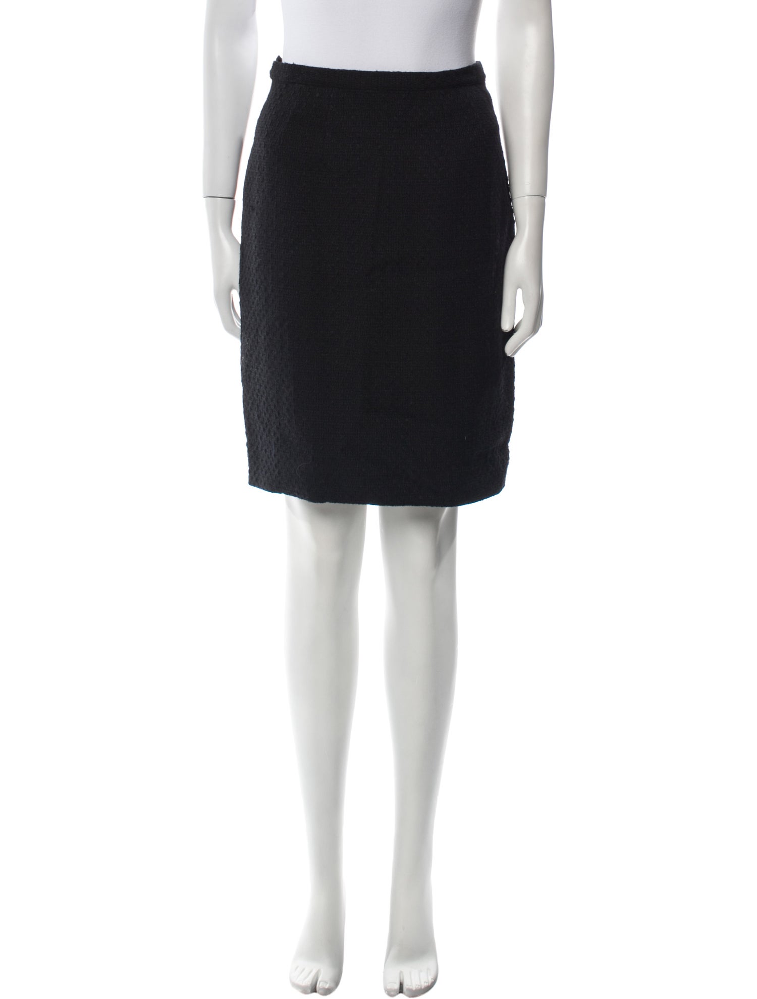 Oscar de la Renta Lace Trim Embellishment Knee-Length Skirt