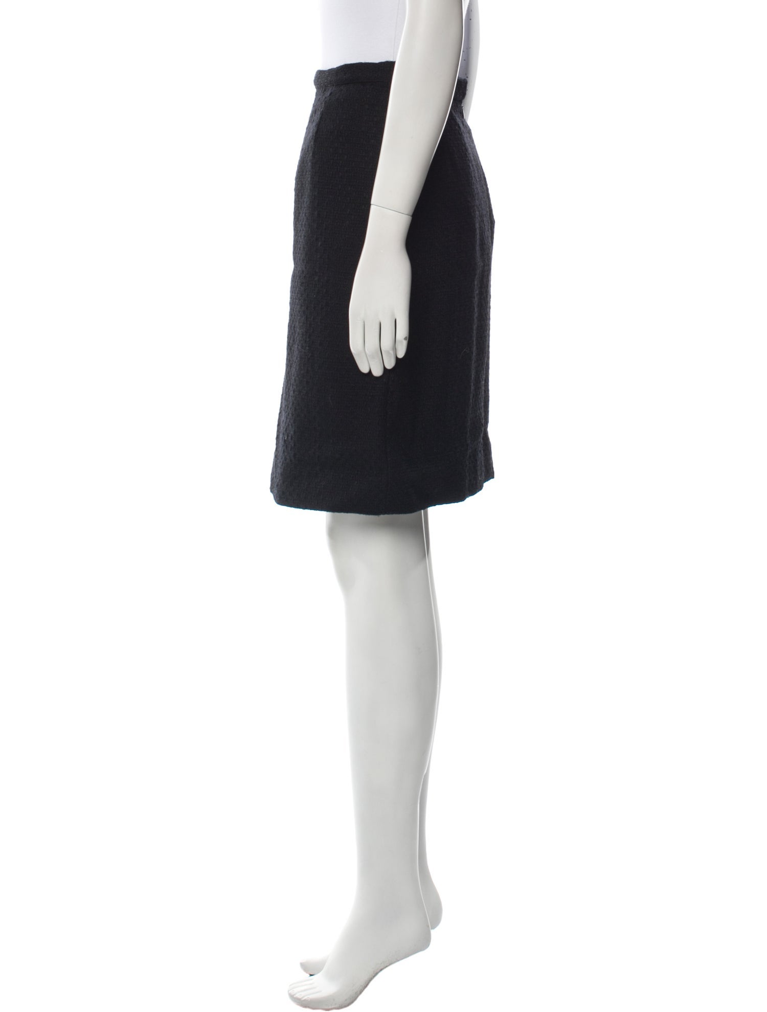 Oscar de la Renta Lace Trim Embellishment Knee-Length Skirt