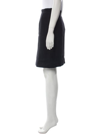Oscar de la Renta Lace Trim Embellishment Knee-Length Skirt