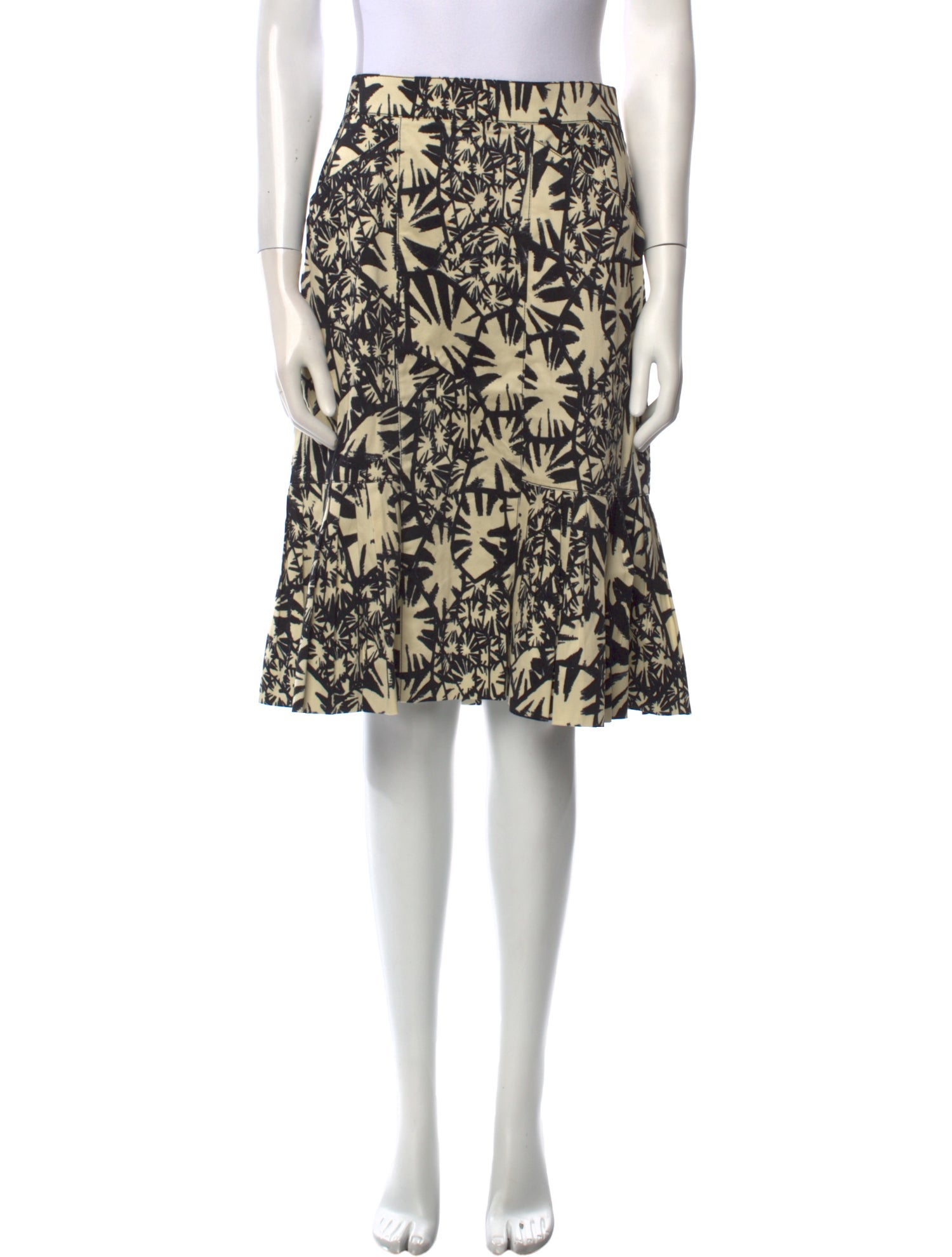 Oscar de la Renta Printed Knee-Length Skirt