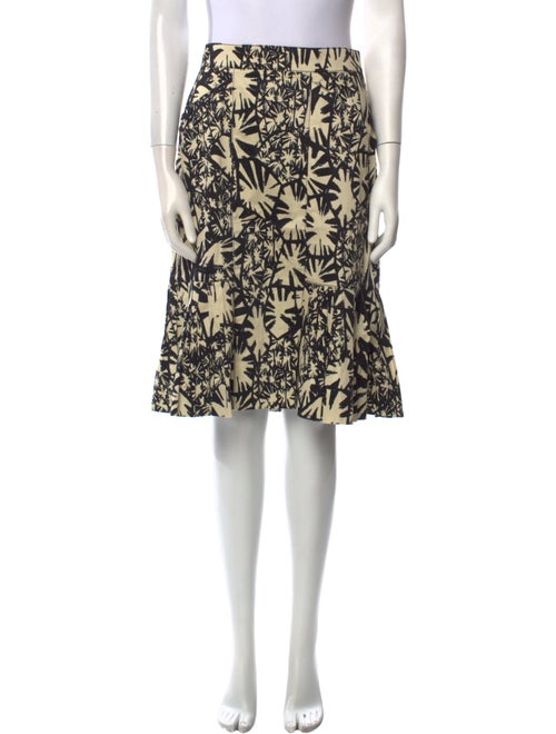 Oscar de la Renta Printed Knee-Length Skirt
