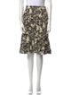 Oscar de la Renta Printed Knee-Length Skirt