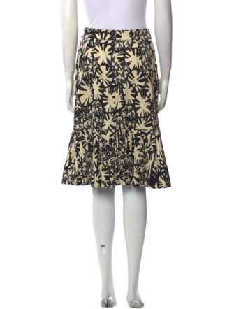 Oscar de la Renta Printed Knee-Length Skirt