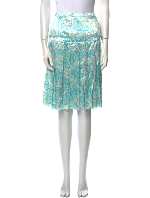 Oscar de la Renta Silk Knee-Length Skirt