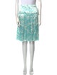 Oscar de la Renta Silk Knee-Length Skirt