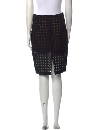 Oscar de la Renta Printed Knee-Length Skirt