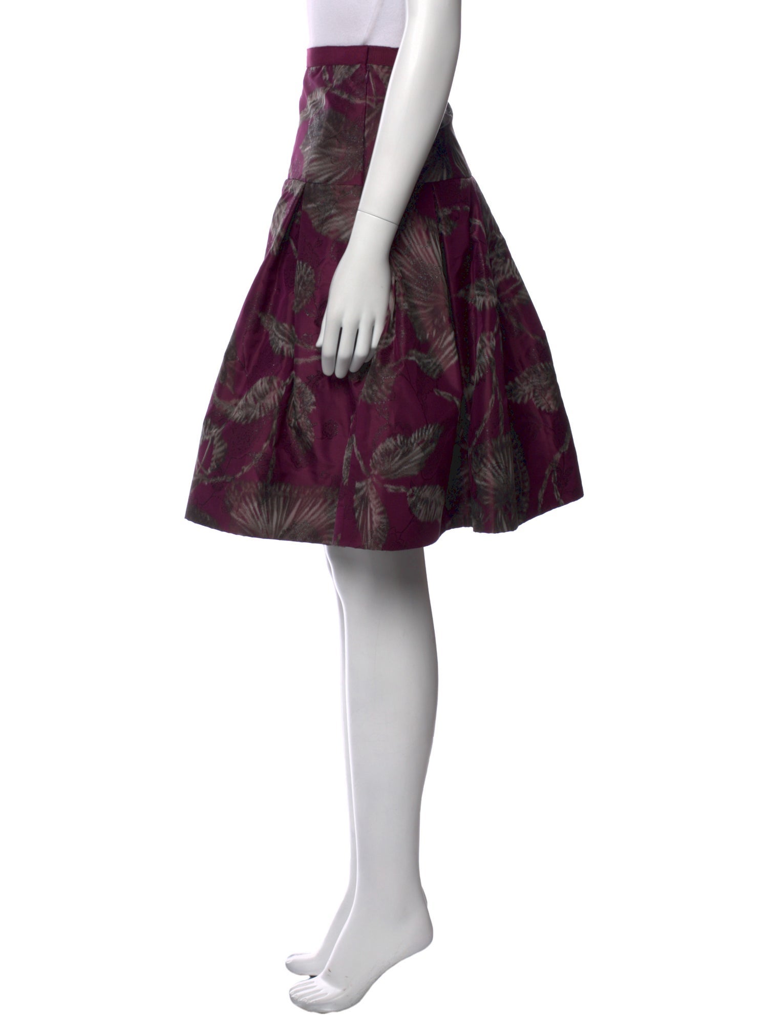 Oscar de la Renta Silk Knee-Length Skirt w/ Tags