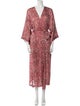 Oscar de la Renta Printed Robe