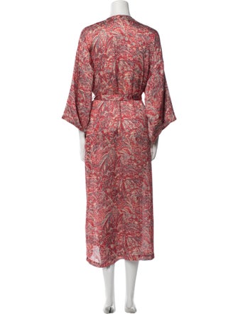 Oscar de la Renta Printed Robe