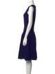 Oscar de la Renta Crew Neck Midi Length Dress