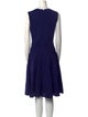 Oscar de la Renta Crew Neck Midi Length Dress