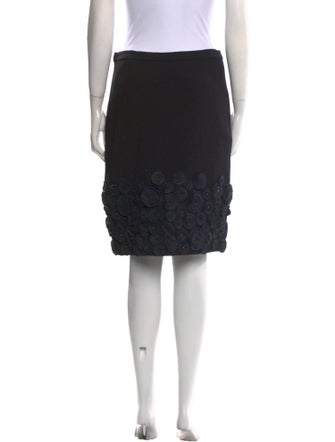 Oscar de la Renta Wool Knee-Length Skirt