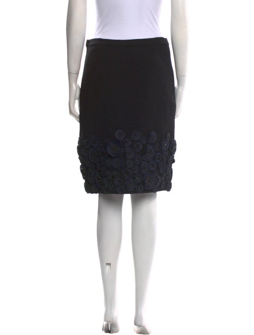 Oscar de la Renta Wool Knee-Length Skirt