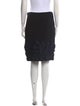 Oscar de la Renta Wool Knee-Length Skirt
