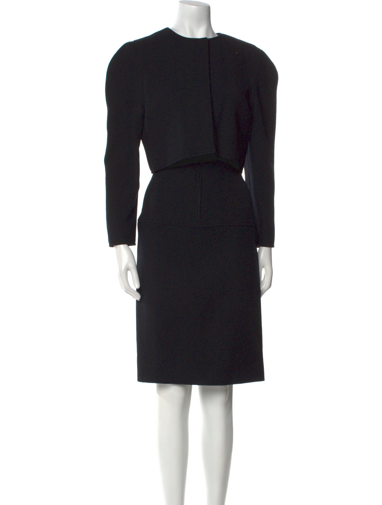 Oscar de la Renta Crew Neck Knee-Length Dress