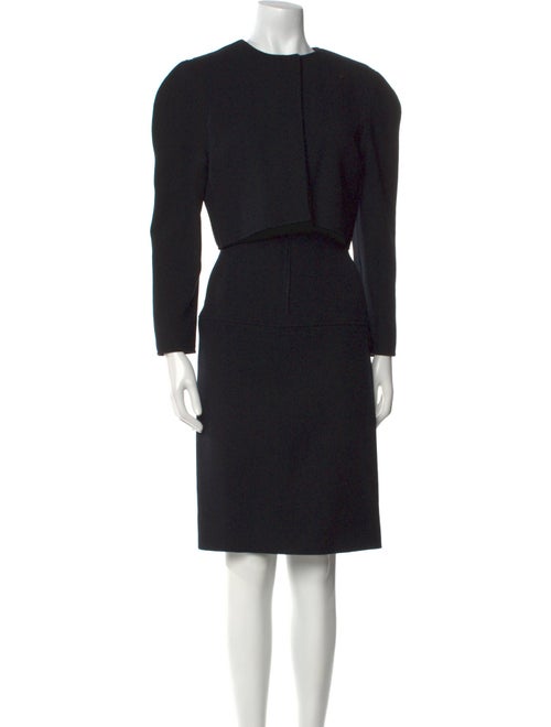 Oscar de la Renta Crew Neck Knee-Length Dress