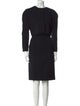 Oscar de la Renta Crew Neck Knee-Length Dress