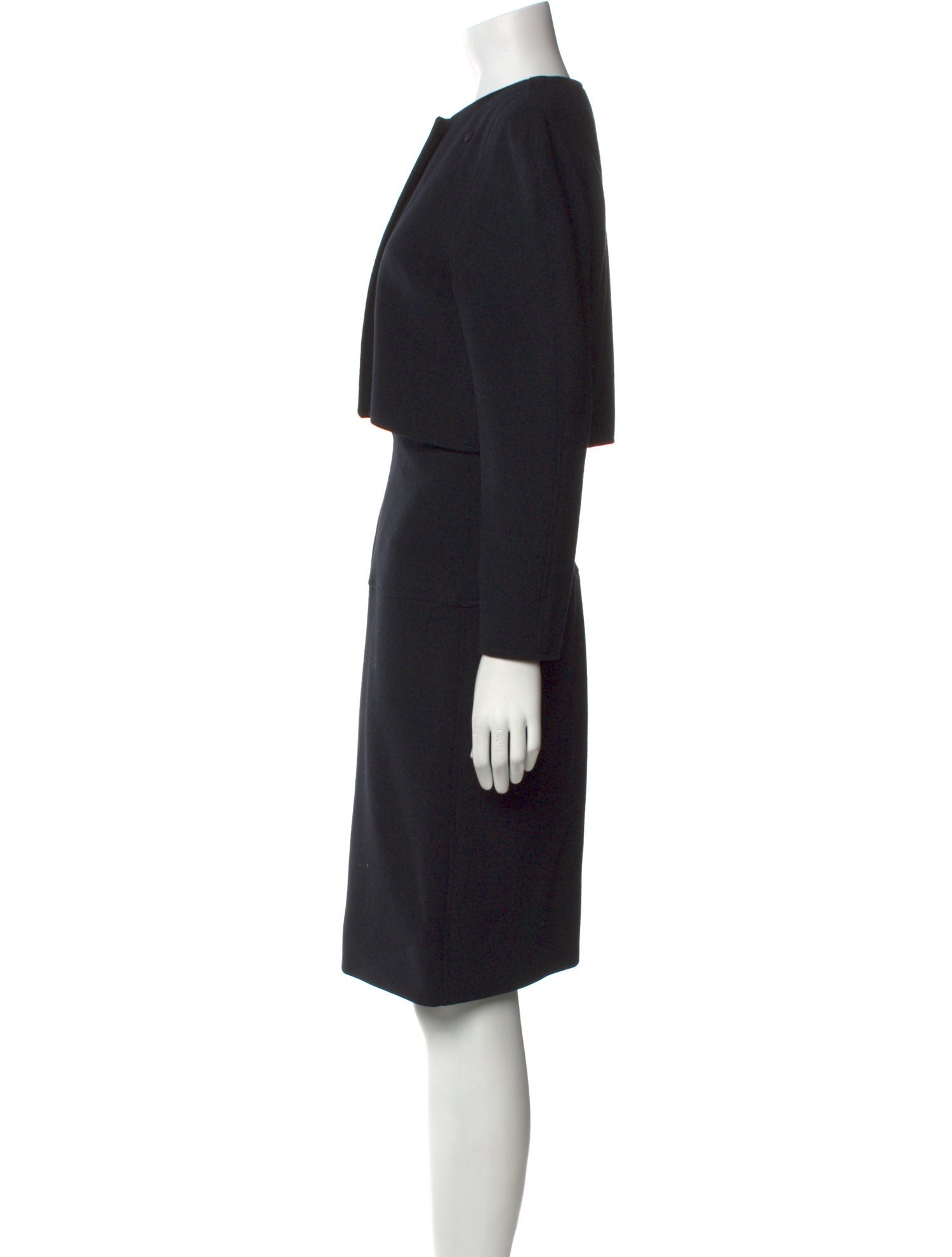 Oscar de la Renta Crew Neck Knee-Length Dress