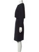 Oscar de la Renta Crew Neck Knee-Length Dress