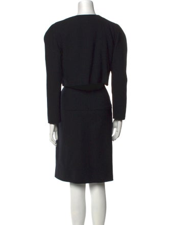 Oscar de la Renta Crew Neck Knee-Length Dress
