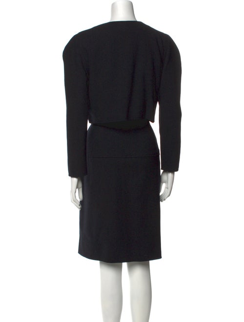 Oscar de la Renta Crew Neck Knee-Length Dress