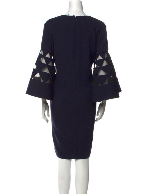 Oscar de la Renta Virgin Wool Knee-Length Dress