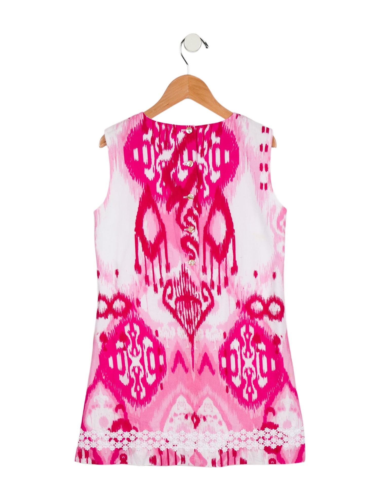 Oscar de la Renta Girls' Printed Sleeveless Dress