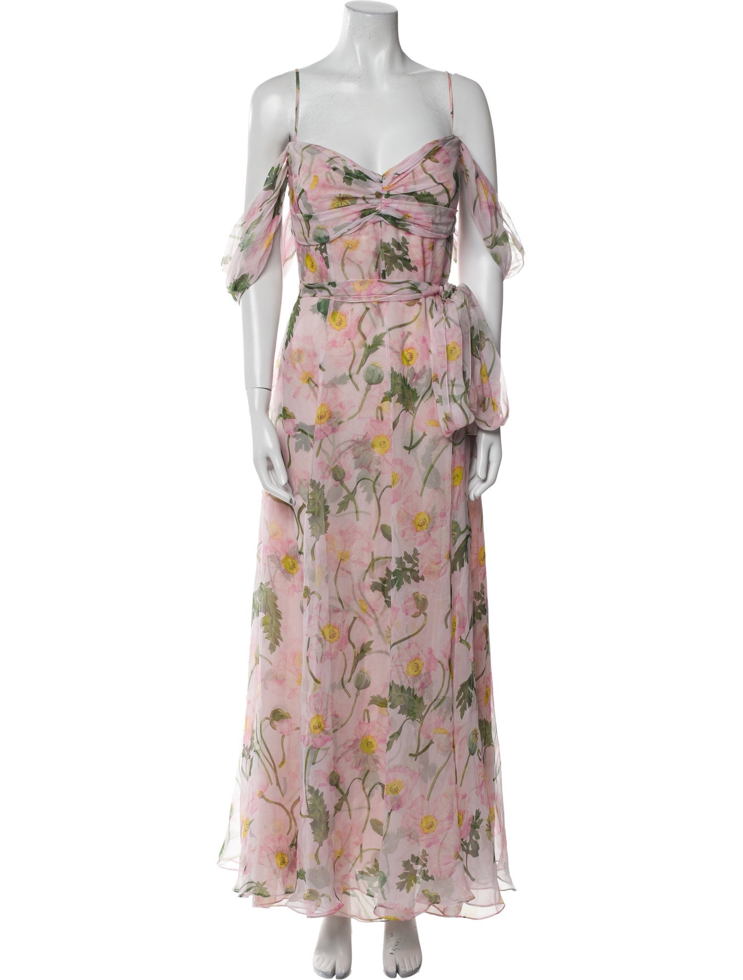 Oscar de la Renta Silk Long Dress