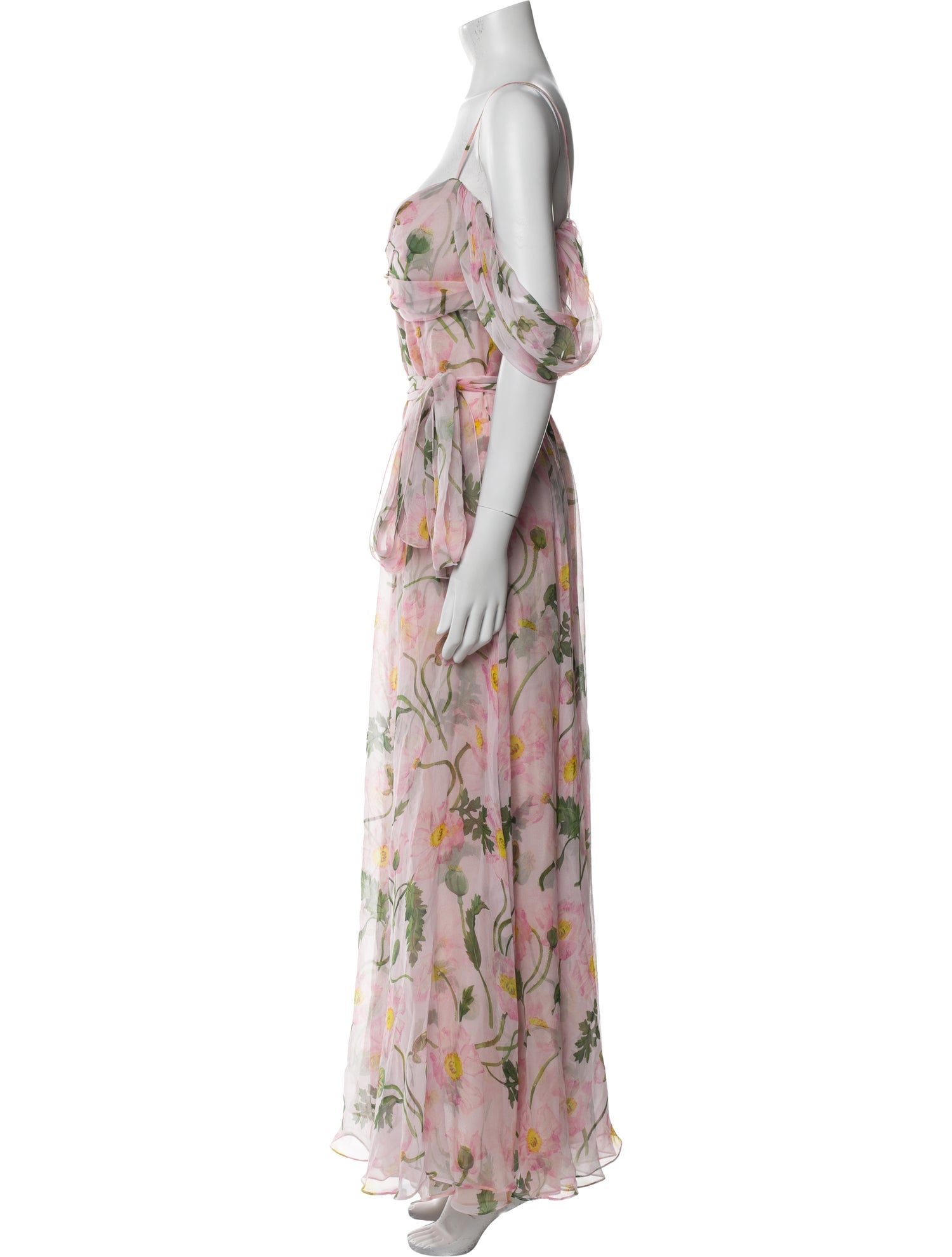 Oscar de la Renta Silk Long Dress