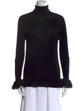 Oscar de la Renta Virgin Wool Turtleneck Sweater