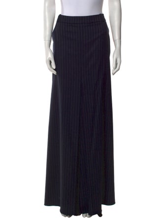 Oscar de la Renta Virgin Wool Long Skirt