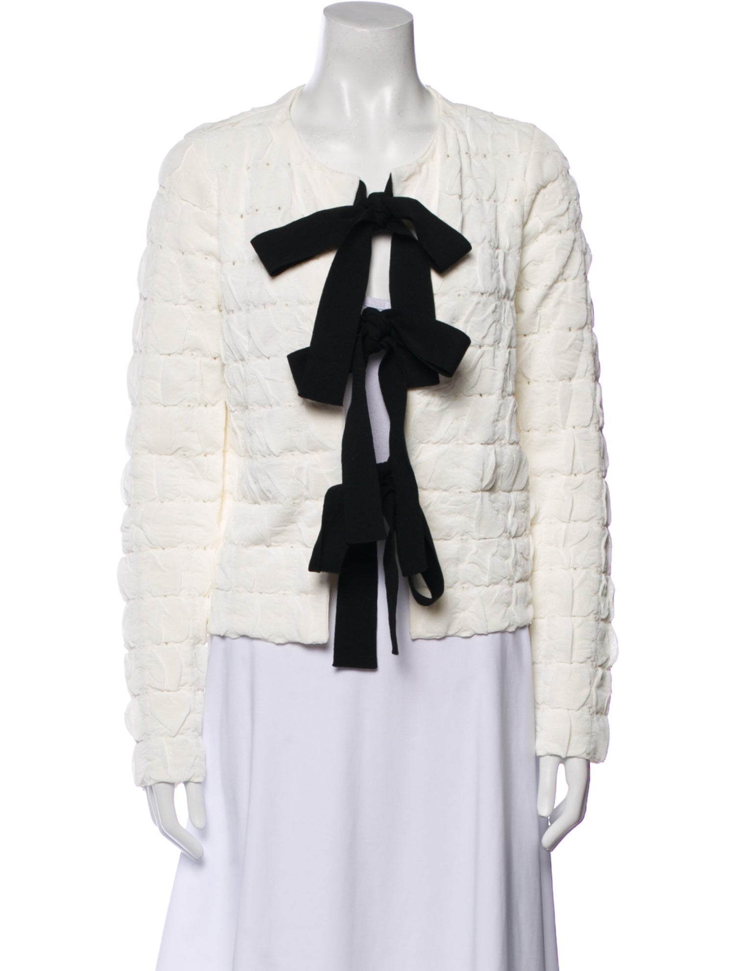 Oscar de la Renta Tweed Pattern Jacket