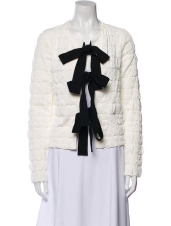 Oscar de la Renta Tweed Pattern Jacket