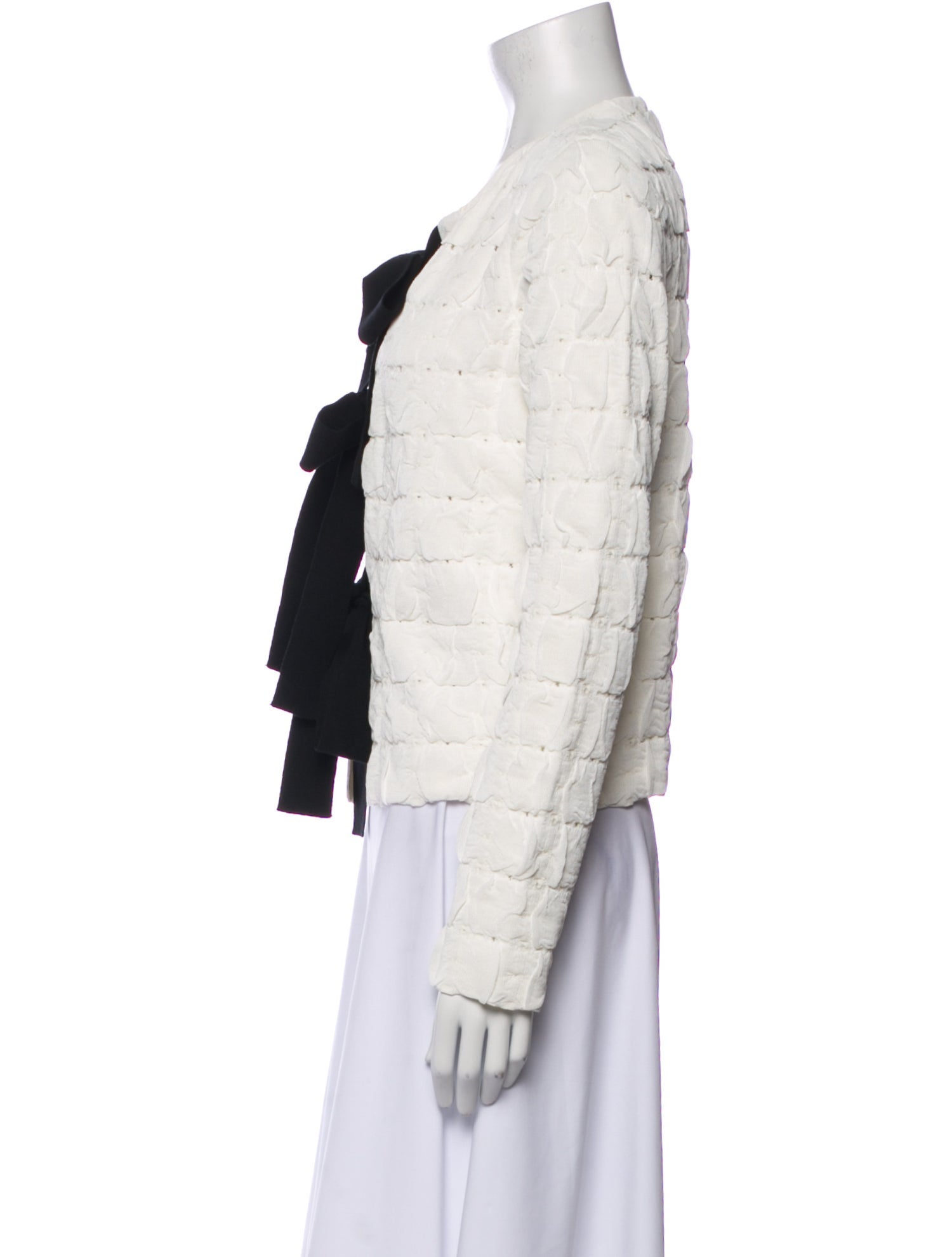 Oscar de la Renta Tweed Pattern Jacket