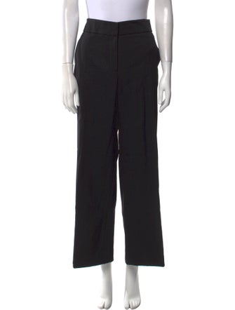 Oscar de la Renta Virgin Wool Wide Leg Pants
