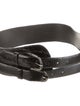 Oscar de la Renta Wide Patent Leather Waist Belt
