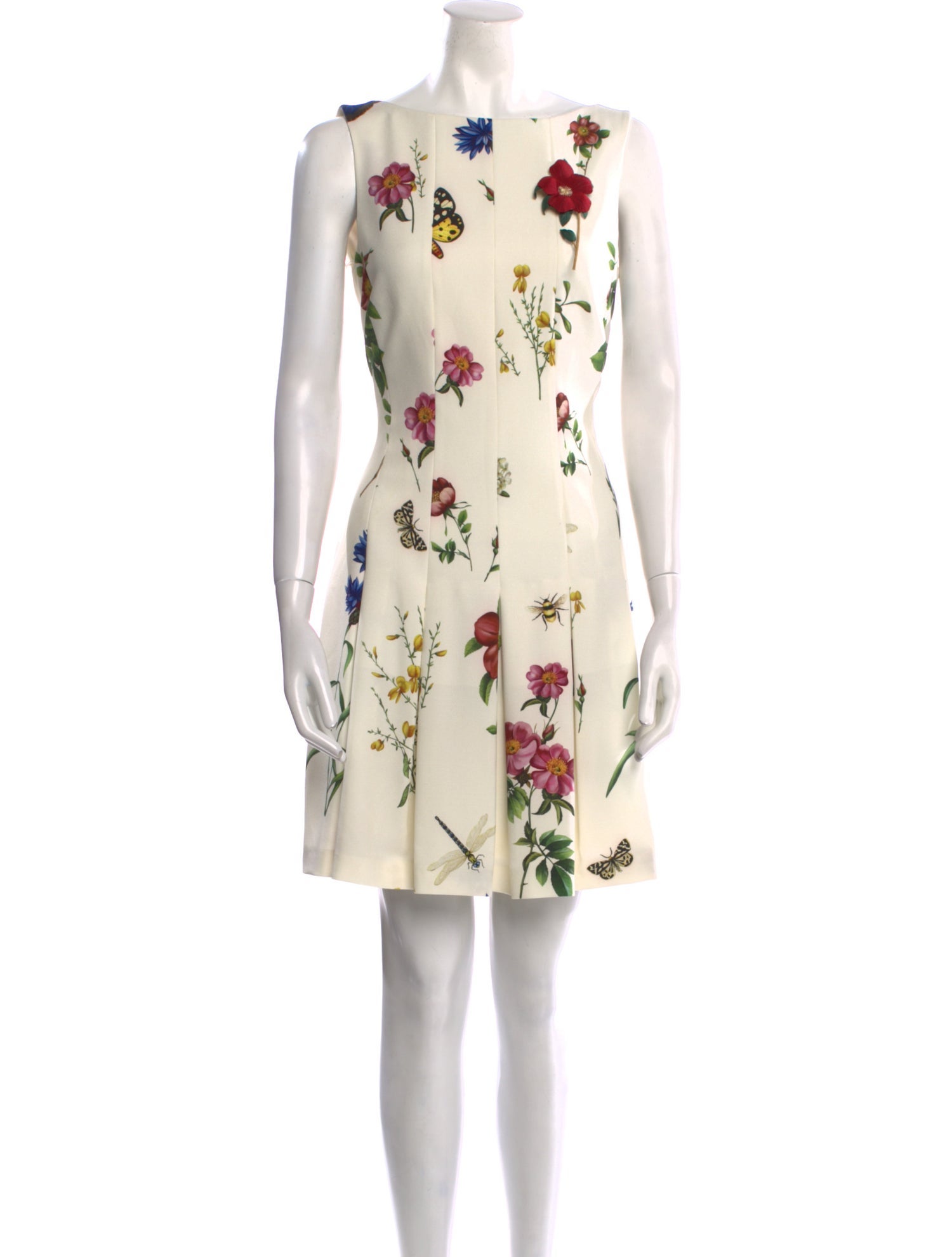 Oscar de la Renta Floral Print Mini Dress w/ Tags